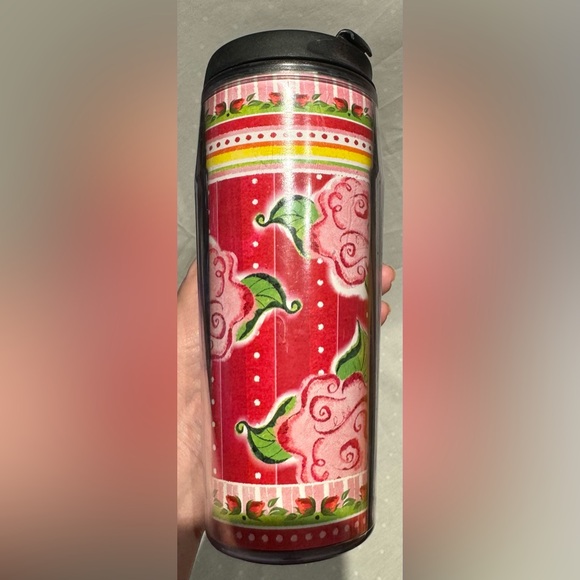 Starbucks Barista Red Rose 2002 Hot Cold Cup Tumblers 16 oz with Lid - Picture 8 of 8